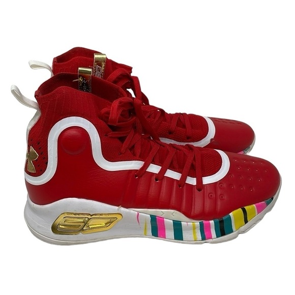 Under Armour Shoes Men’s 10 Steph Curry Chinese New Year Basketball High Tops - Picture 5 of 11